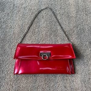 Beijo Clutch Candy Apple Red with Chain